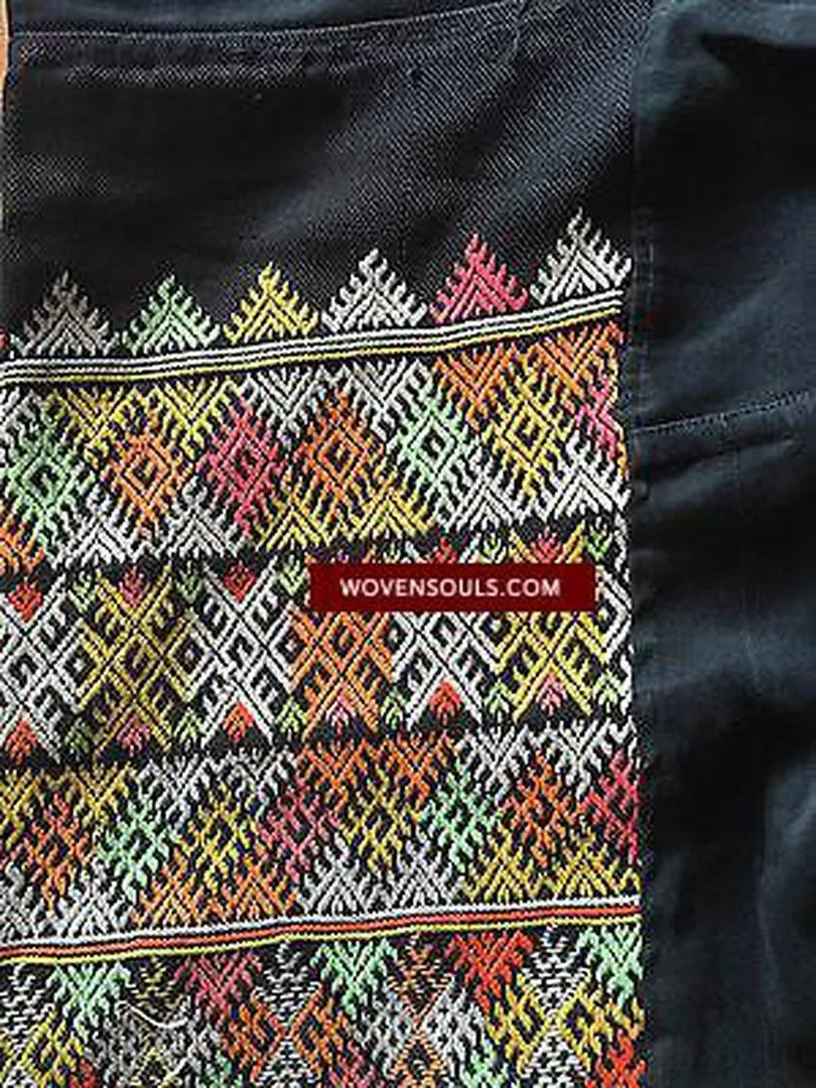 5171 Vintage Yao Tribal Pants with Embroidery