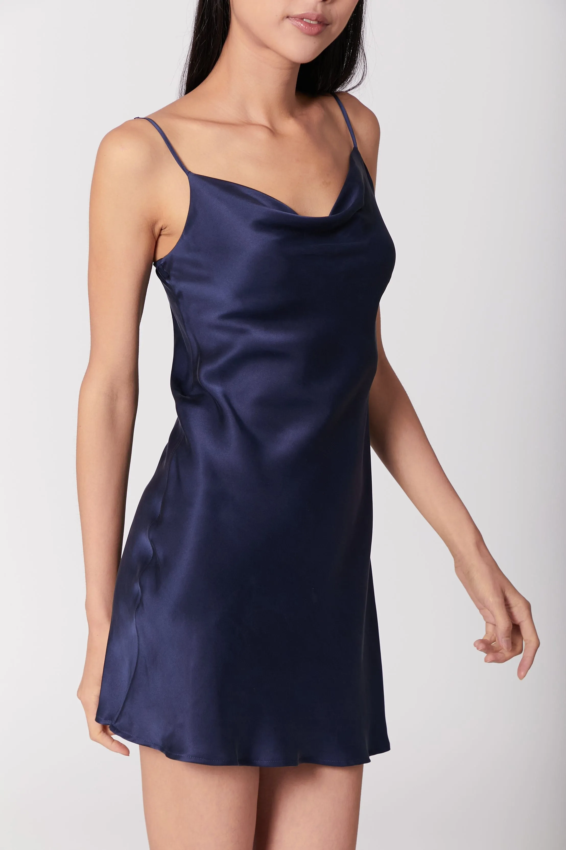 60s Mini Cowl Slip - Sandwashed Silk