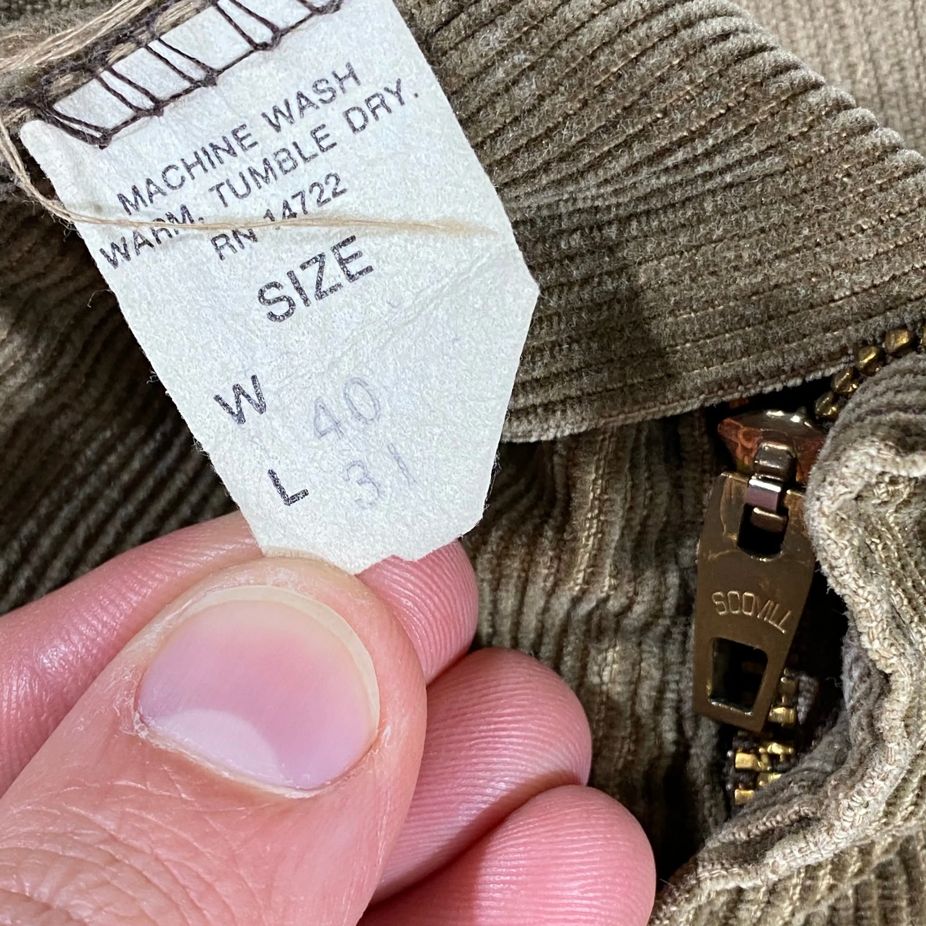 70s Scovill Corduroy Pants 40/31