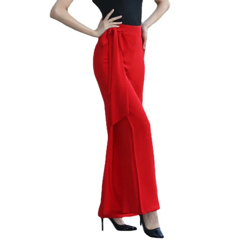 Bandage Wide Leg Latin/Ballroom Dance Pants