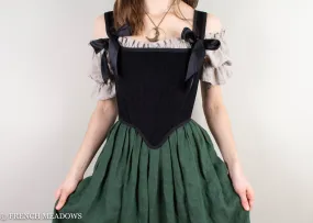 Black Corduroy Elizabethan Stays