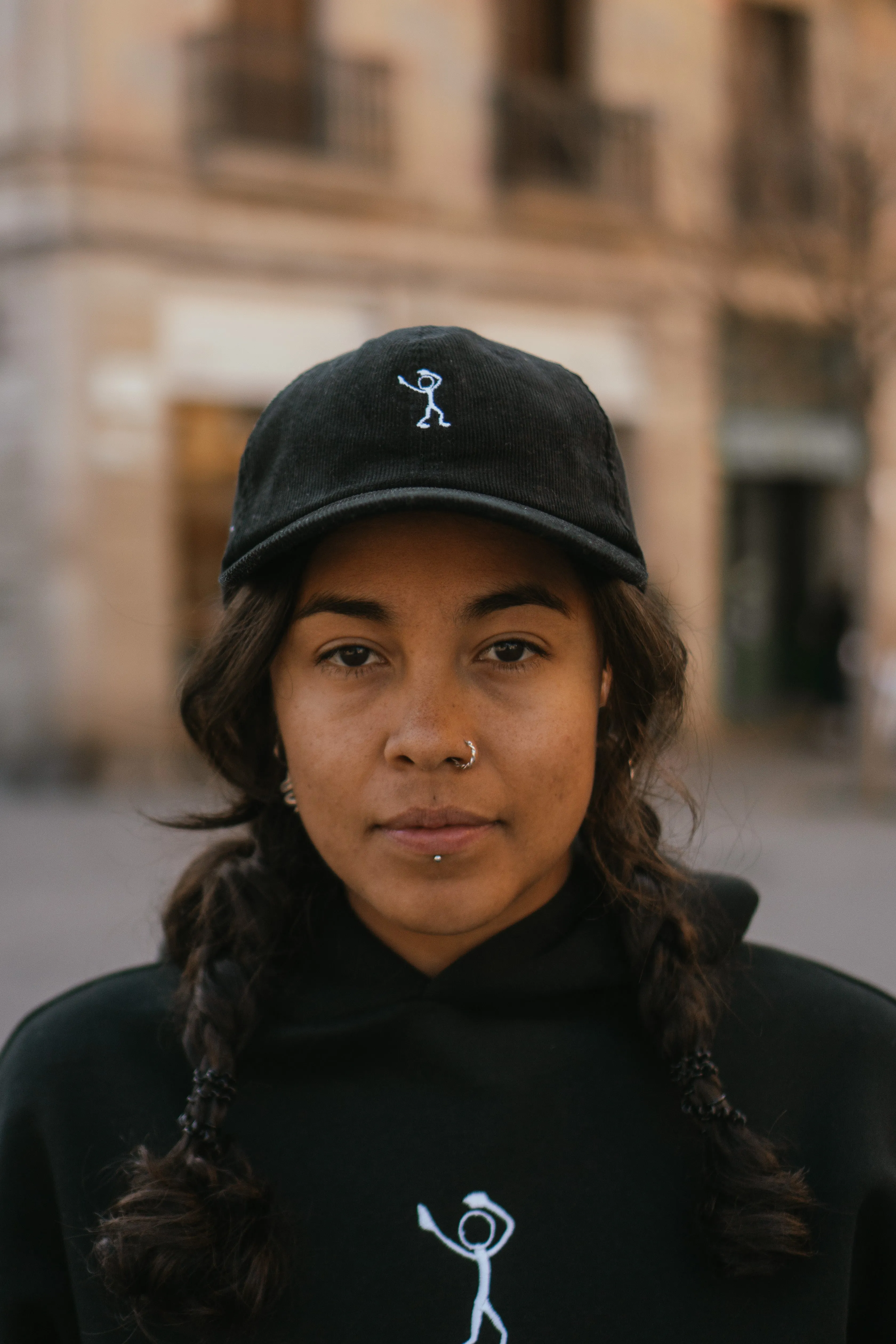 Black Corduroy Hat
