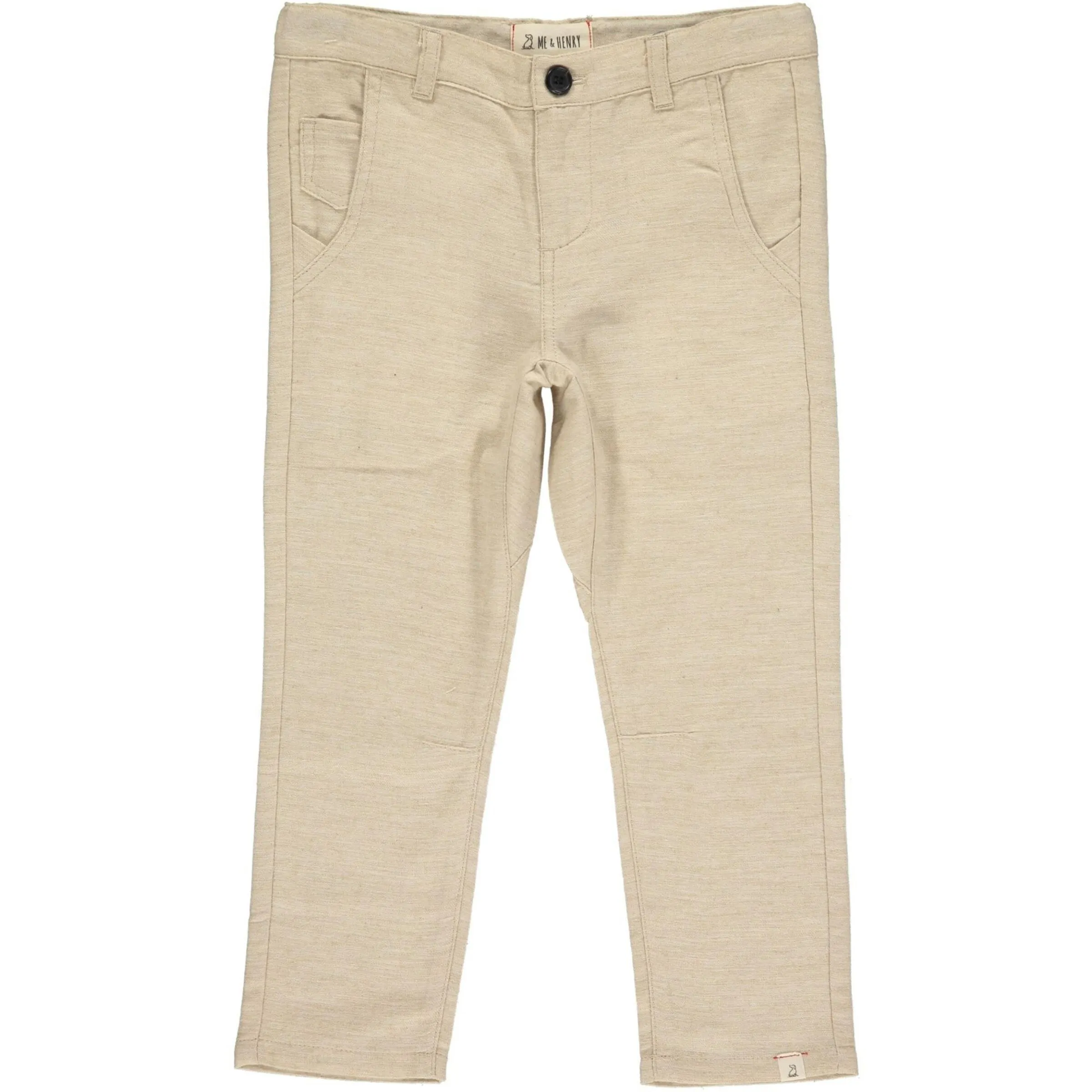 Boys Antony Soft Cotton Pants | Beige | Me and Henry
