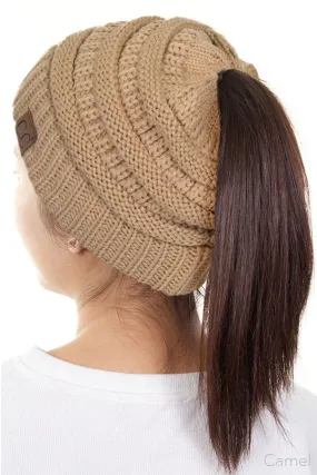 CAMEL ONLY C.C Ponytail Beanie