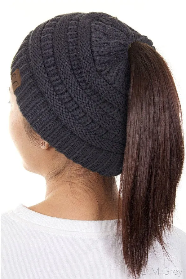 CAMEL ONLY C.C Ponytail Beanie