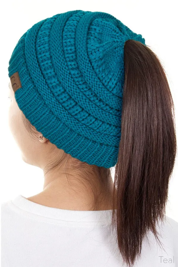 CAMEL ONLY C.C Ponytail Beanie