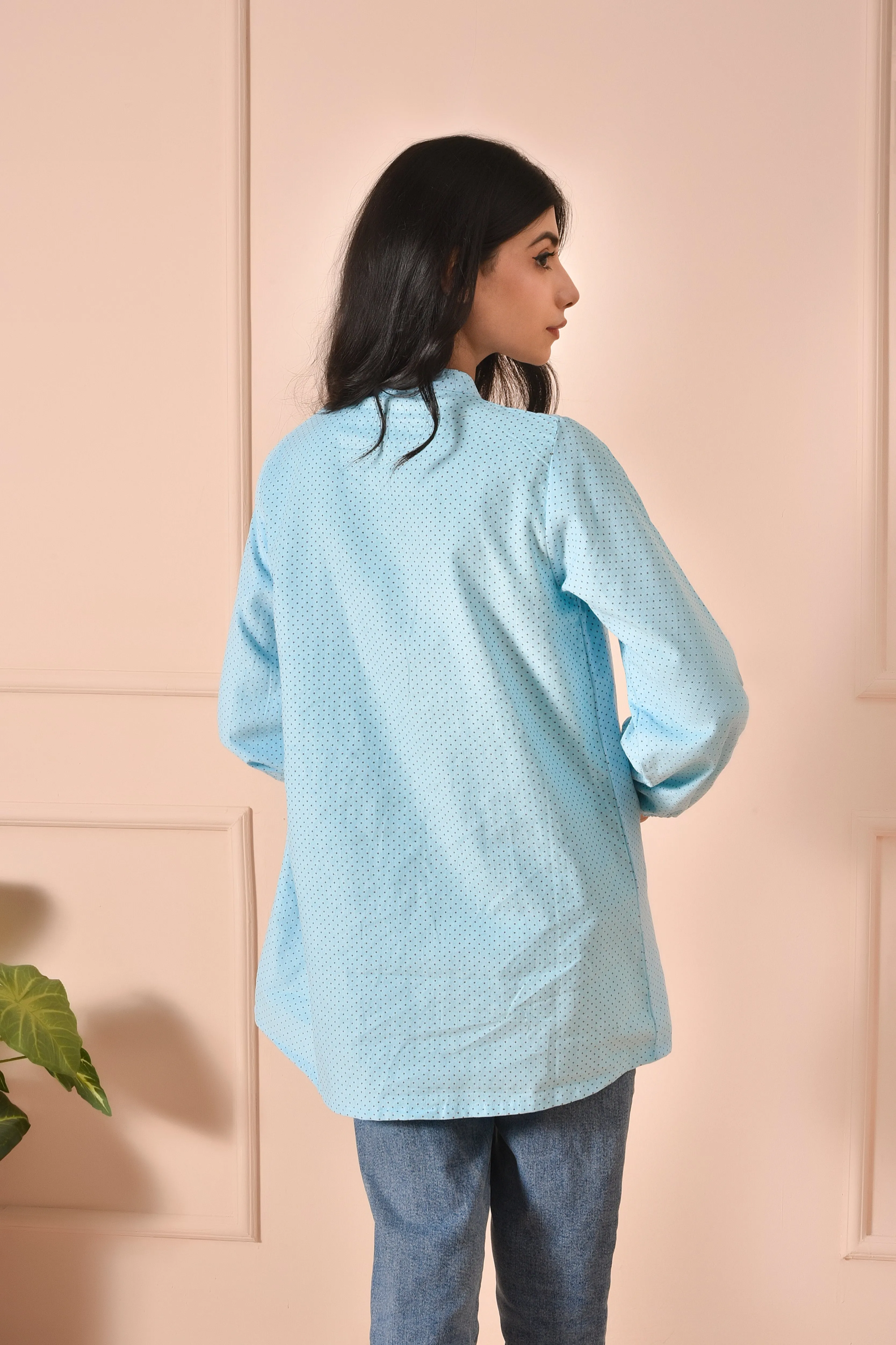Classic Polka Dot Corduroy Top