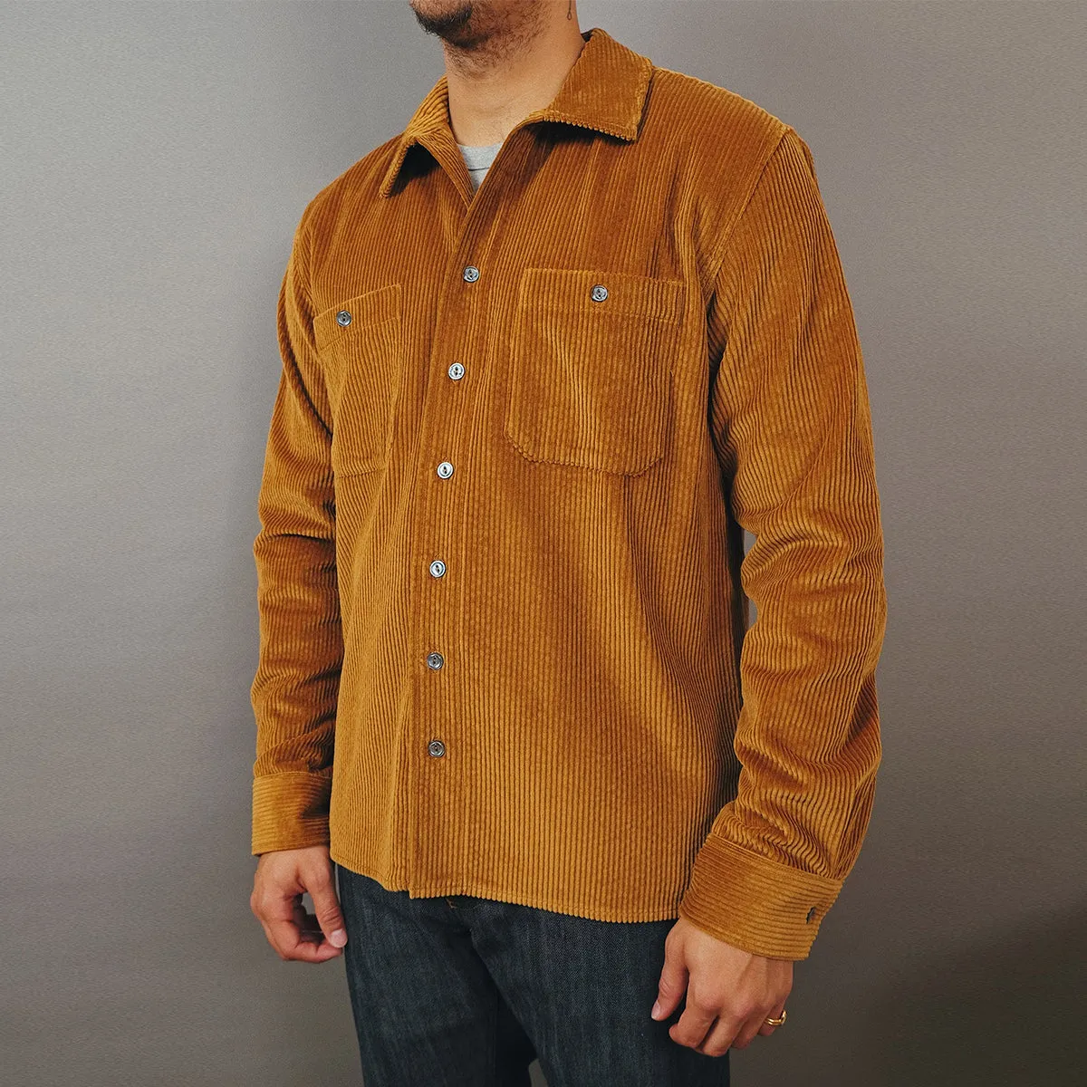 Corduroy Club Overshirt - Mustard