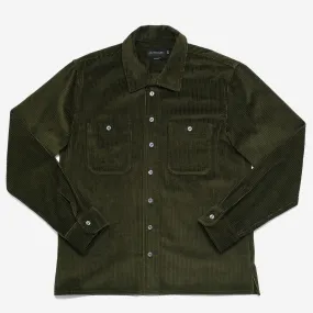 Corduroy Club Overshirt - Olive