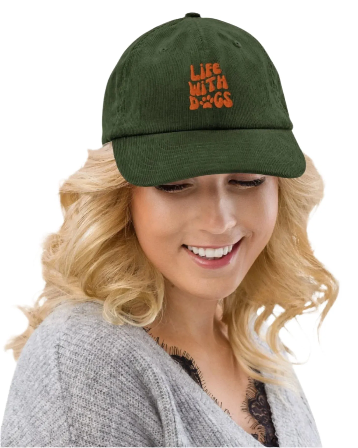 Corduroy Hat for Dog Lovers