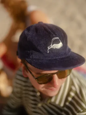 Corduroy Navy Matchbook Hat