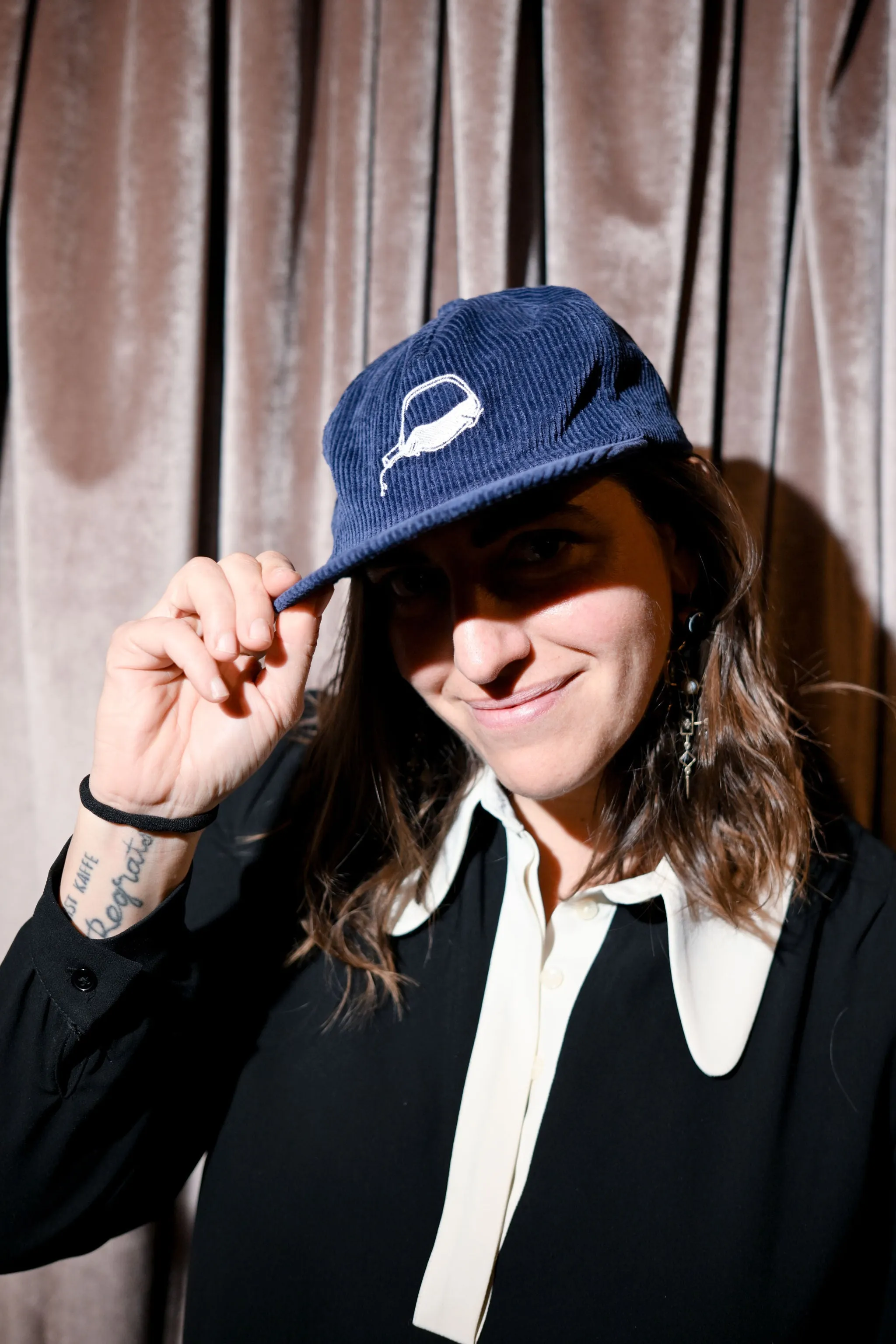 Corduroy Navy Matchbook Hat