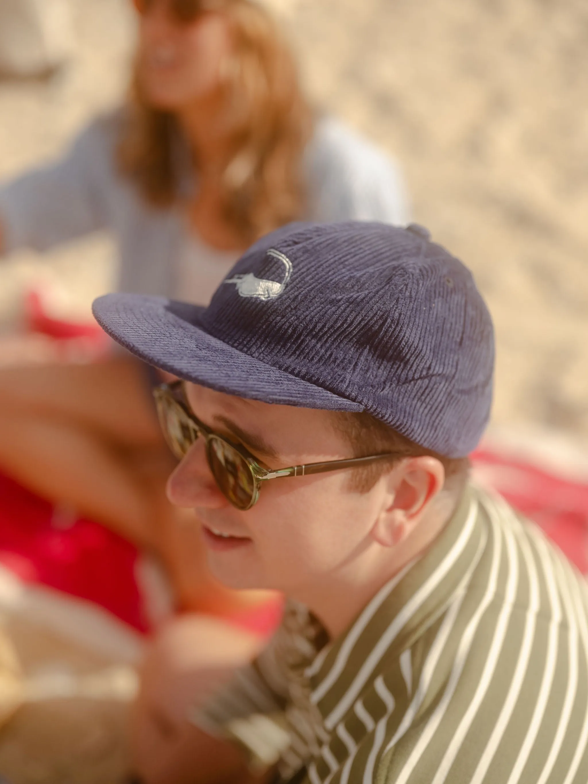 Corduroy Navy Matchbook Hat