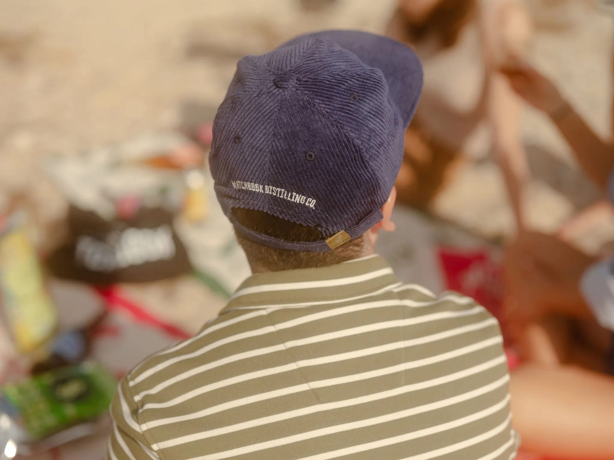 Corduroy Navy Matchbook Hat