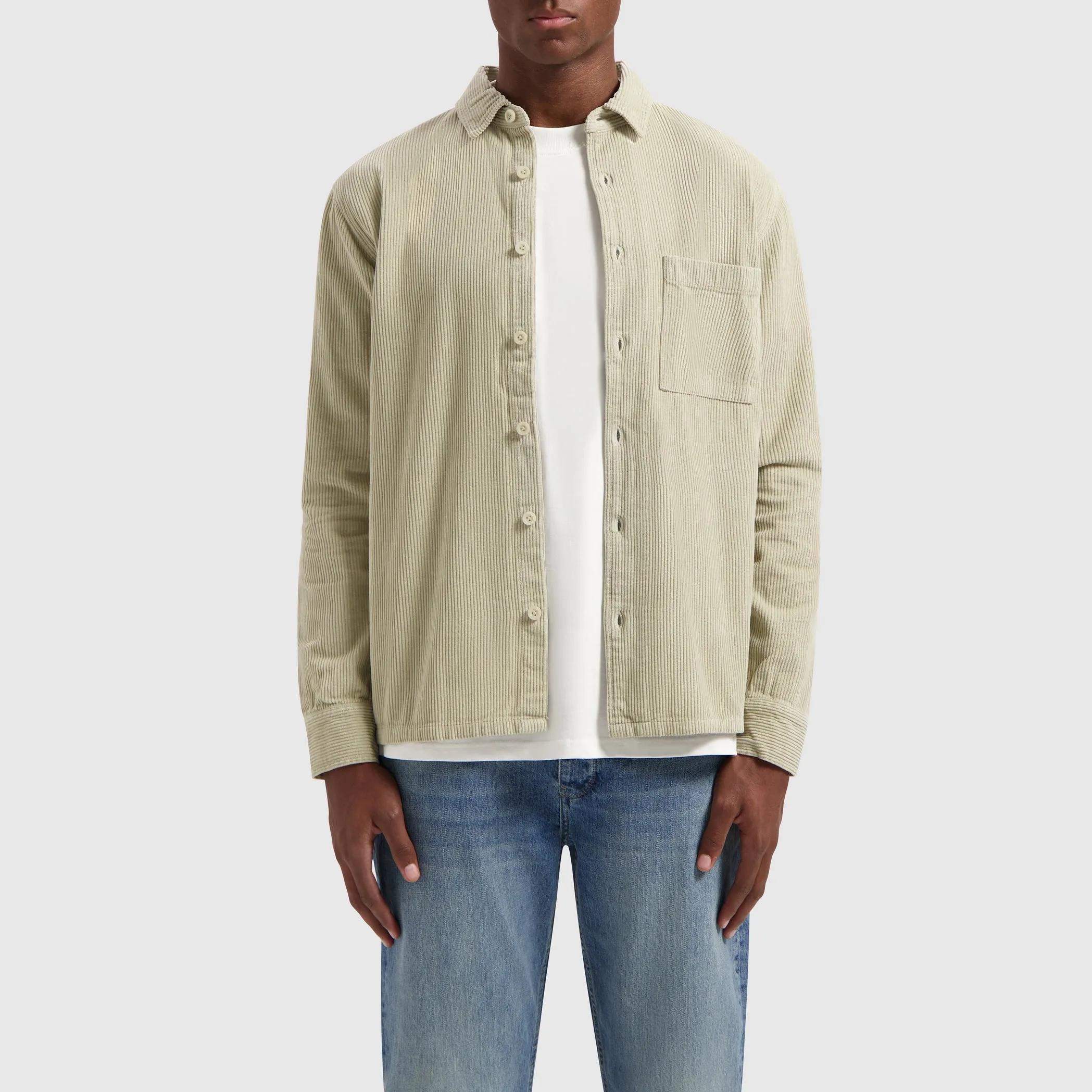 Corduroy Overshirt | Light Army