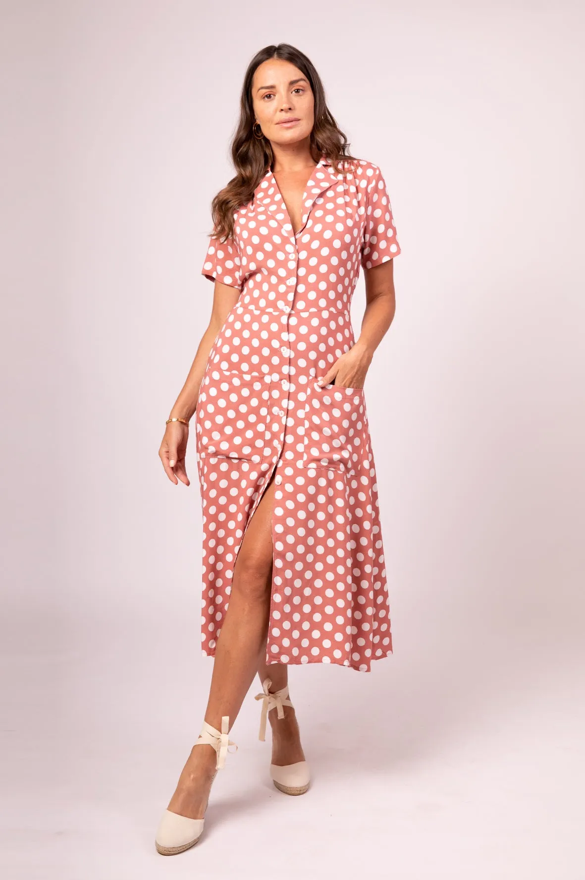FOX DRESS ROSE PINK