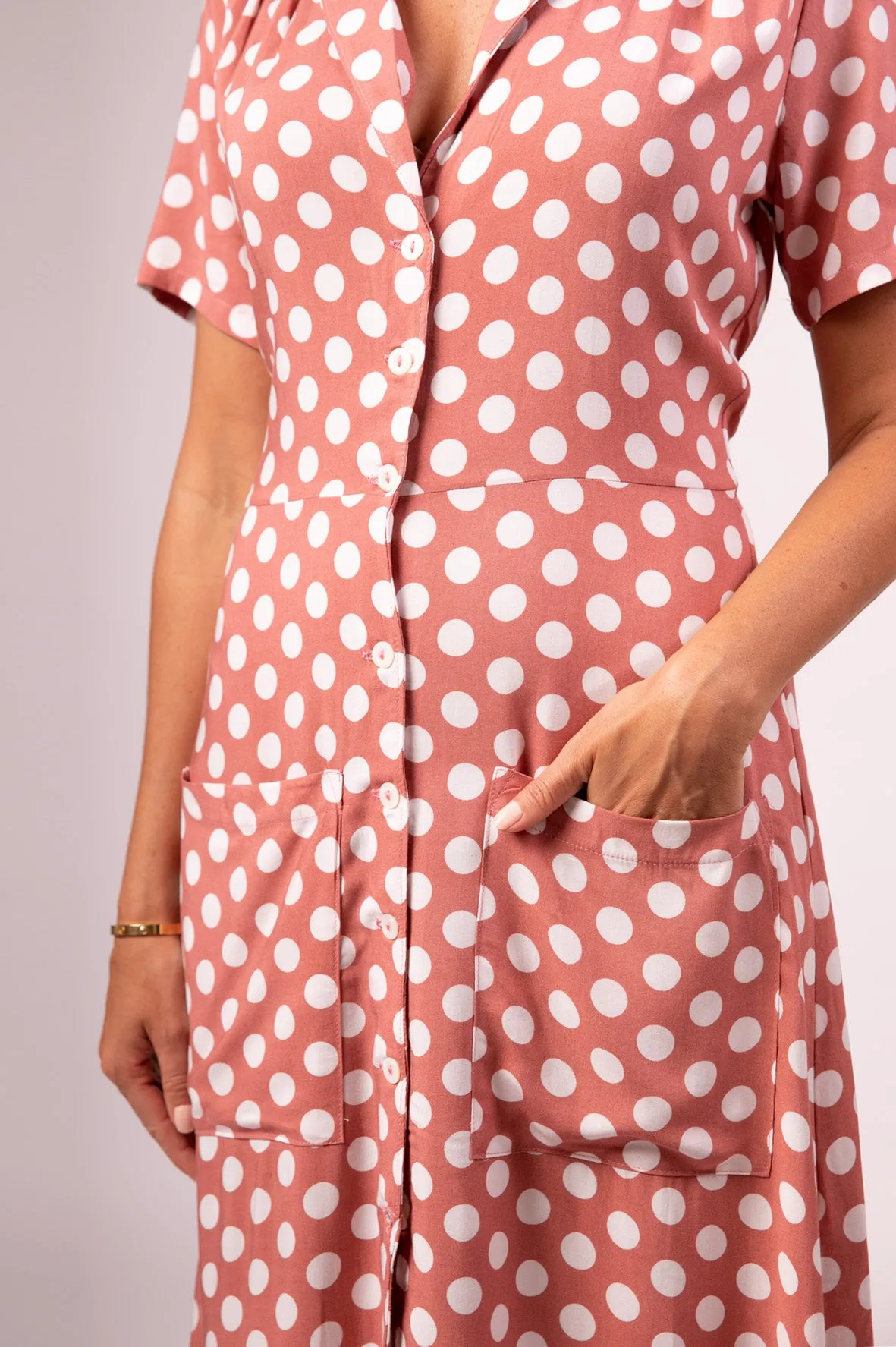 FOX DRESS ROSE PINK