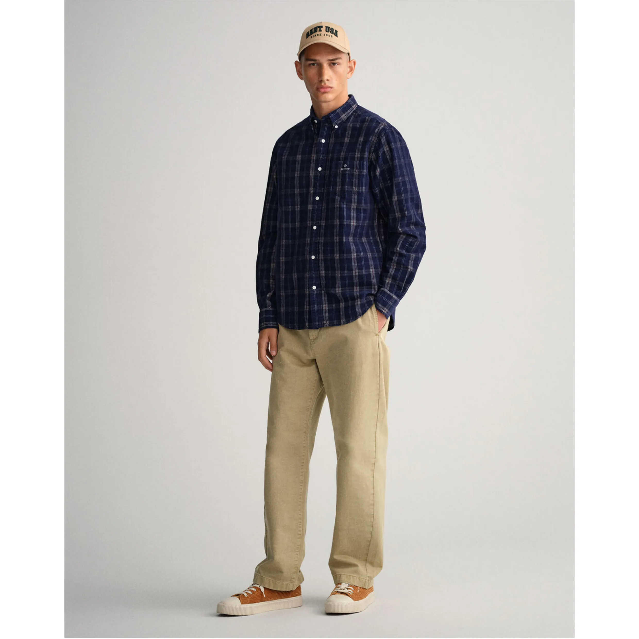 GANT Regular Fit Corduroy Check Shirt 3220056