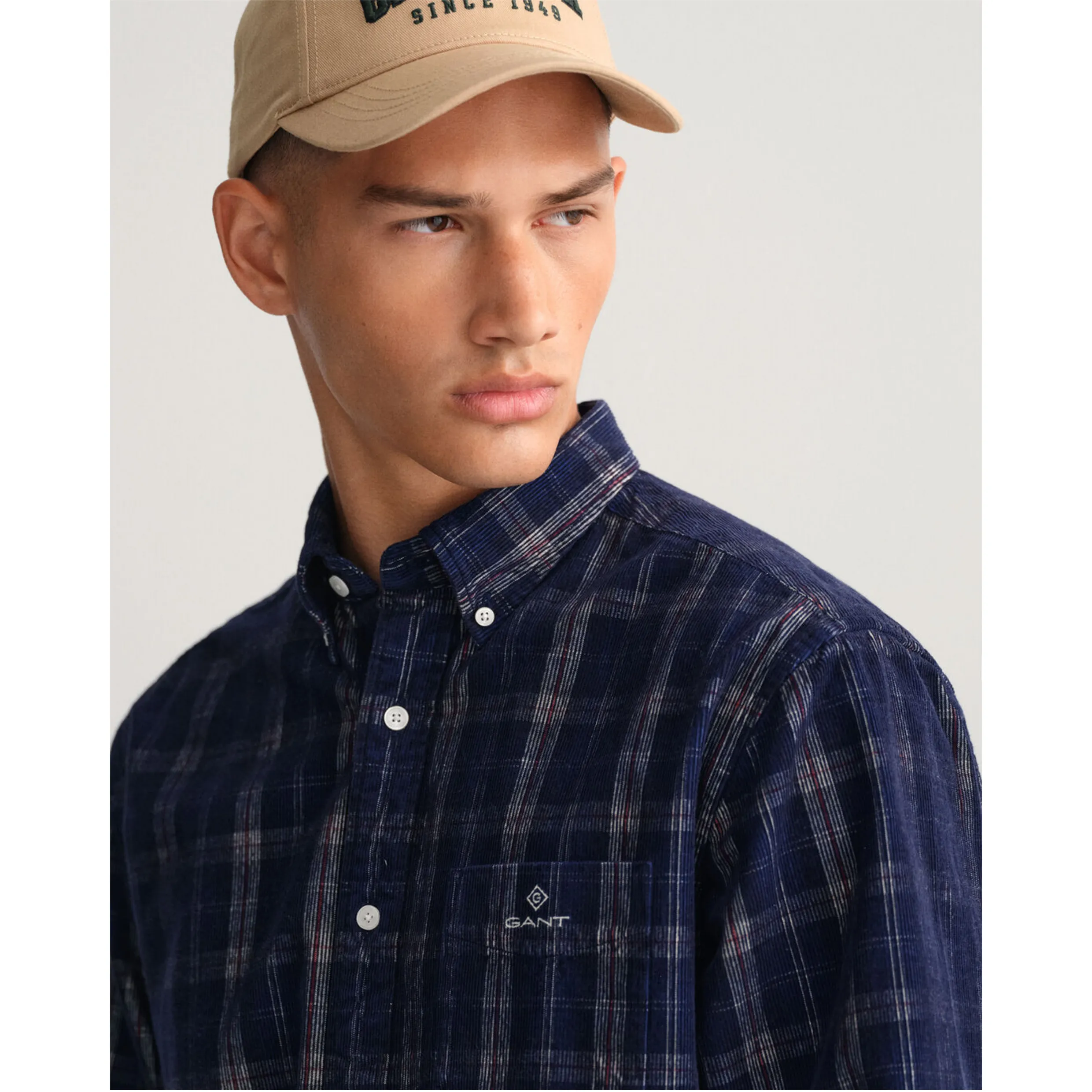 GANT Regular Fit Corduroy Check Shirt 3220056