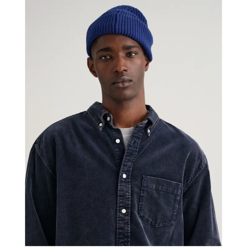 GANT Relaxed Fit Heavy Washed Corduroy Shirt 3220081 Navy