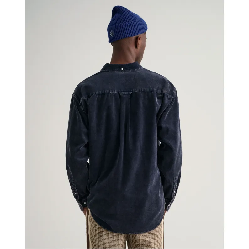 GANT Relaxed Fit Heavy Washed Corduroy Shirt 3220081 Navy