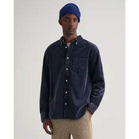 GANT Relaxed Fit Heavy Washed Corduroy Shirt 3220081 Navy