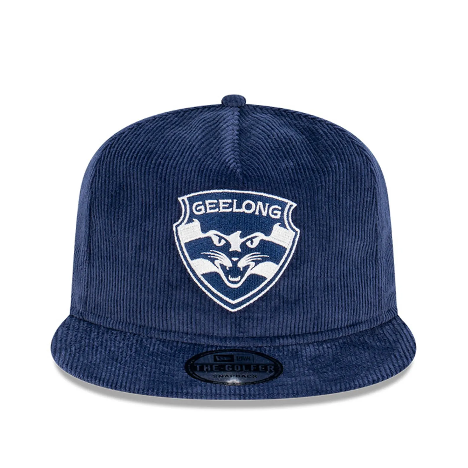 Geelong Cats Official Team Colours Corduroy The Golfer Snapback AFL by New Era