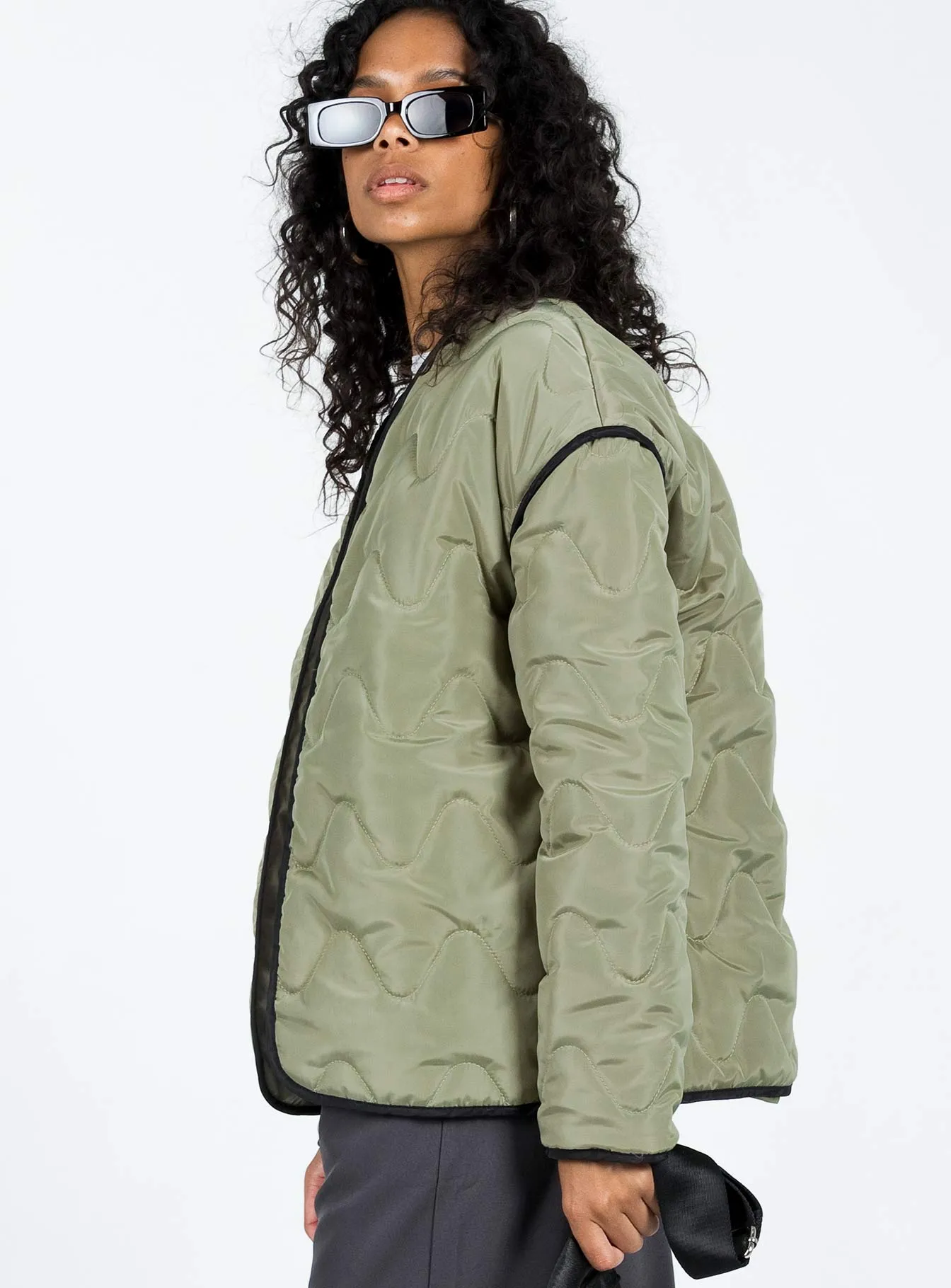 Haven Quilted Jacket Khaki