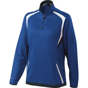 Holloway Women's Royal/Black/White Quarter Zip Transform Pullover