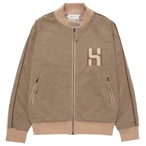 Honor The Gift Novelty Knit Track Jacket Brown