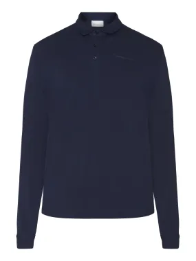 Knowledge Cotton Regular fit long sleeved polo pique