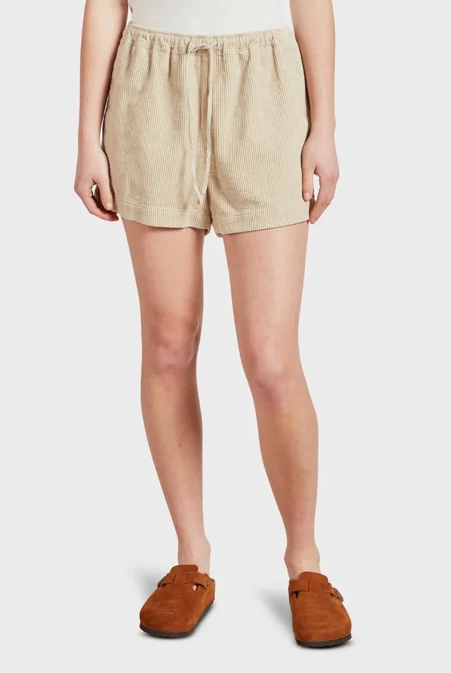 Lebowski Cord Short in Macadamia