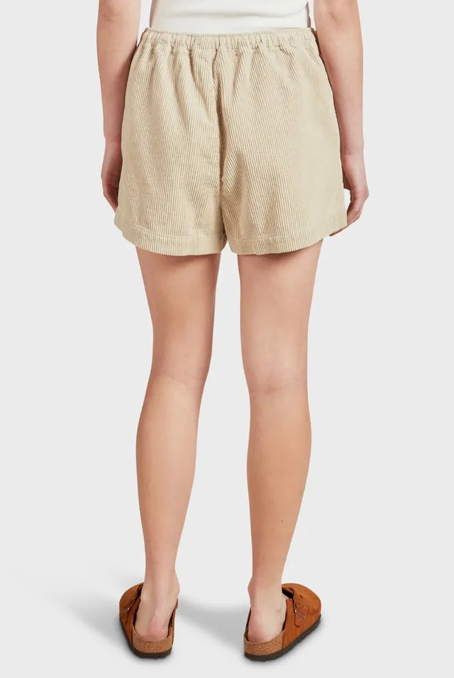 Lebowski Cord Short in Macadamia