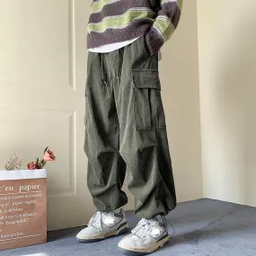 Men's Baggy Corduroy Cargo Pants | Ideal for Autumn
