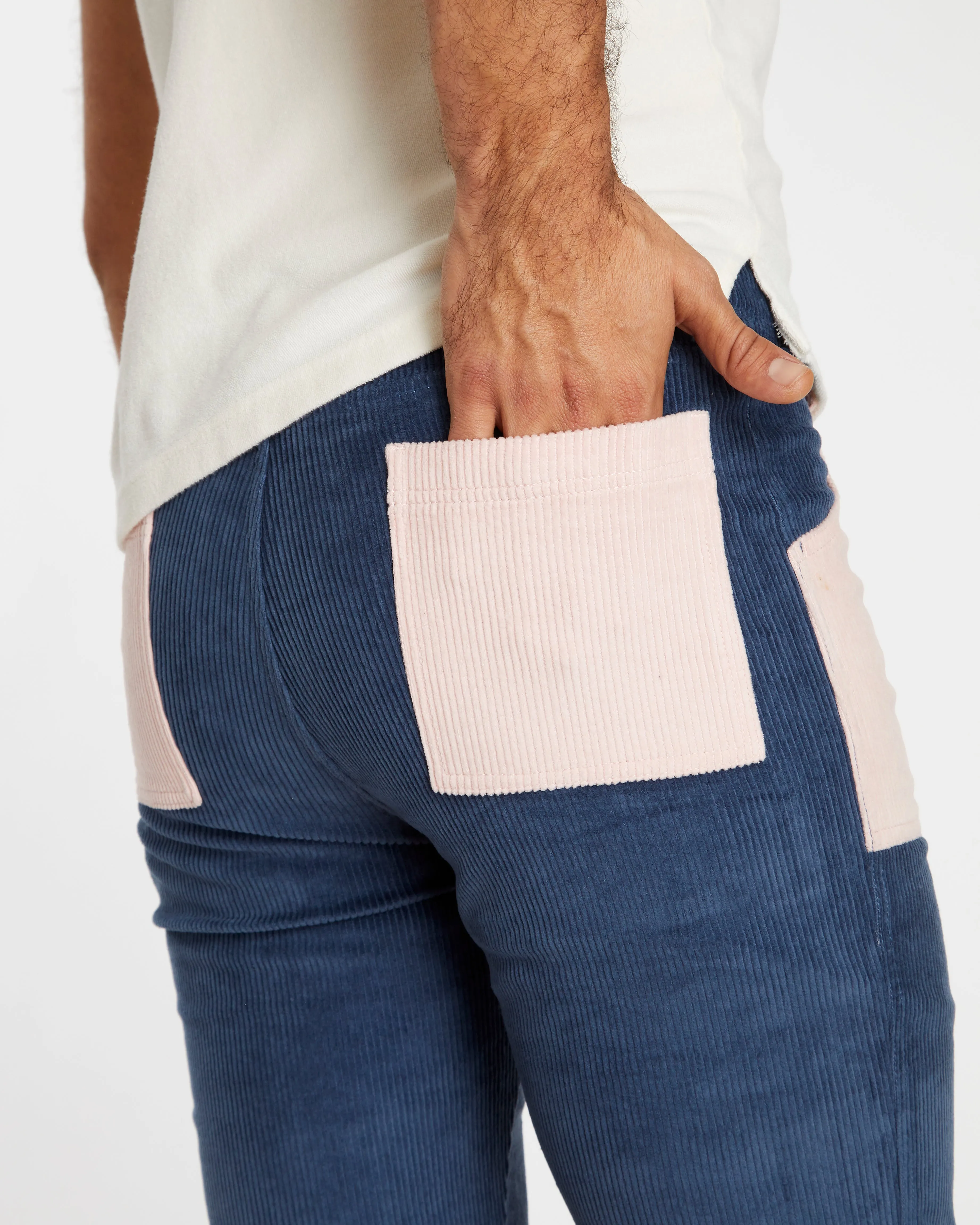 Men's Bell Bottom (Navy/Powder Pink)