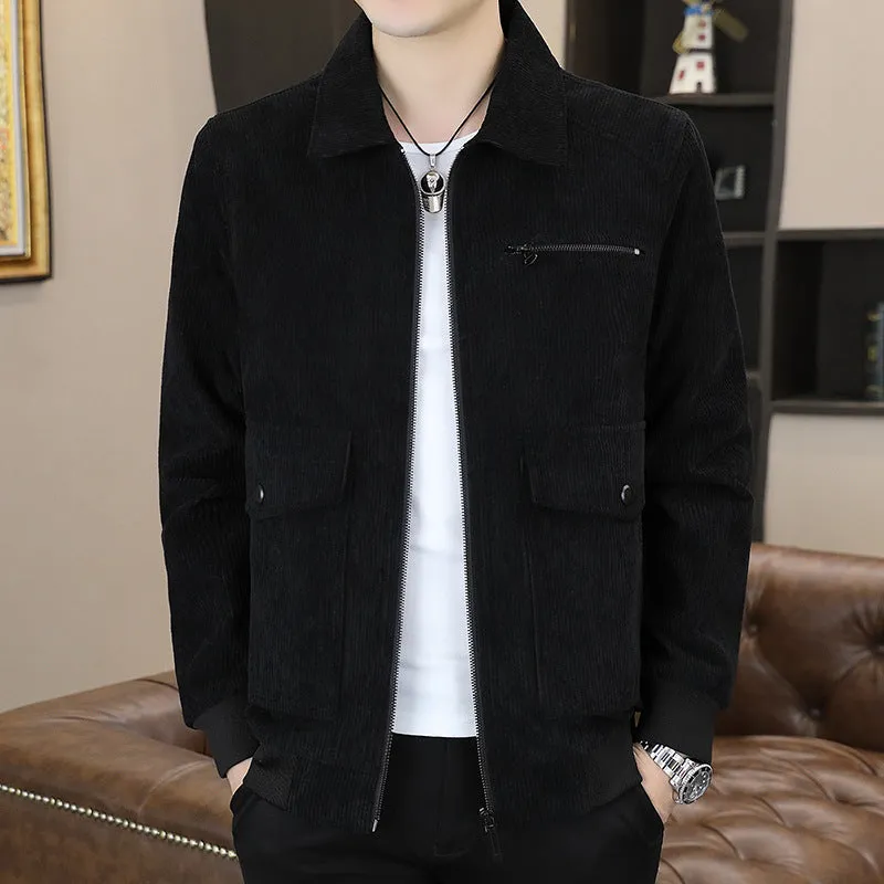 Mens Corduroy Jacket with Front Pockets