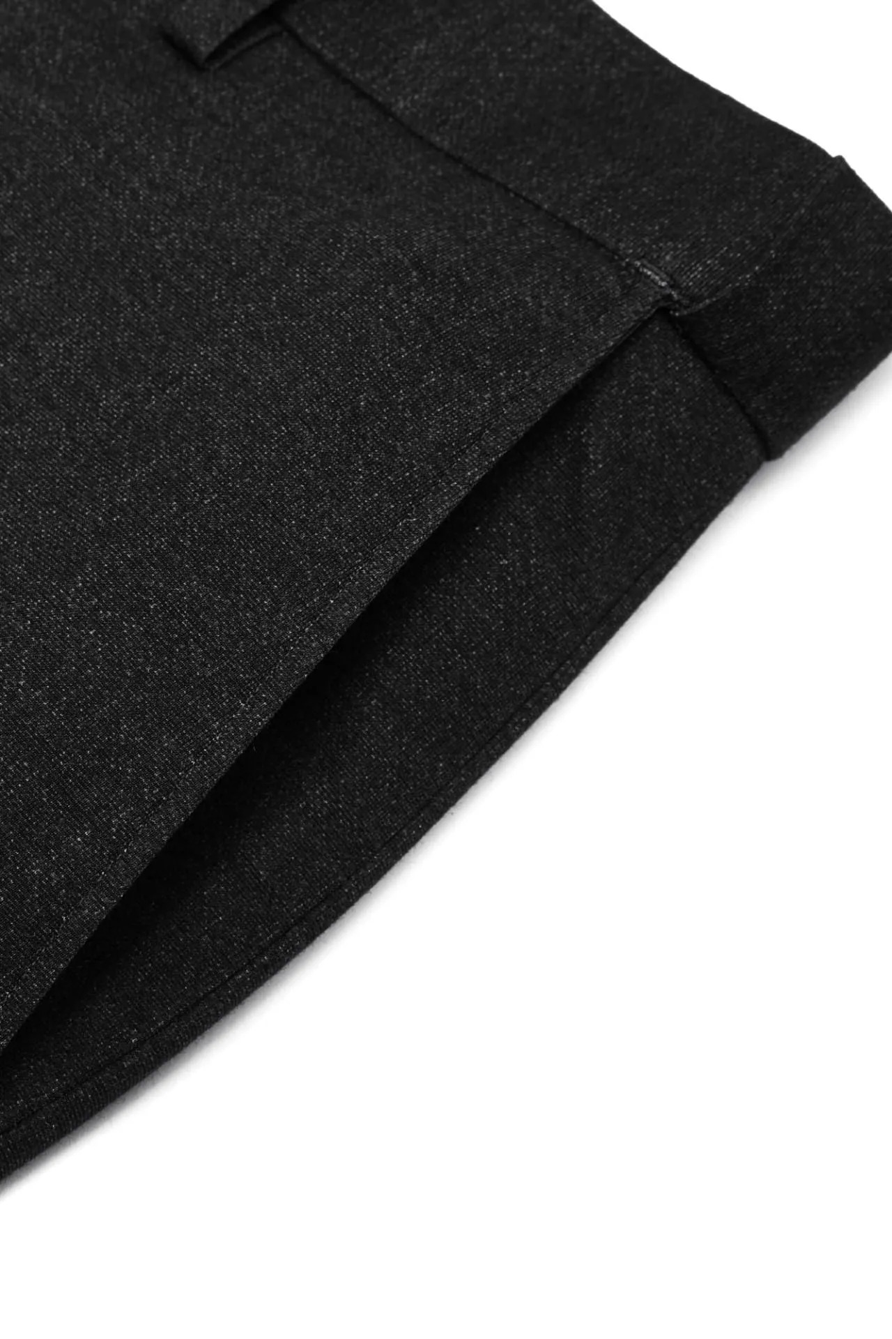 Multi-Way Stretch Smart Fit Knit Print Suit Pants with Elastic Waist Band