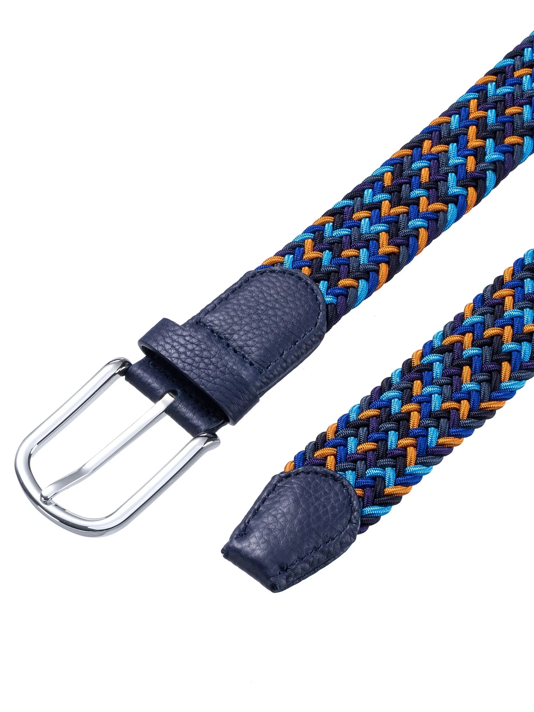 Multicolor Stretch Braided Belt