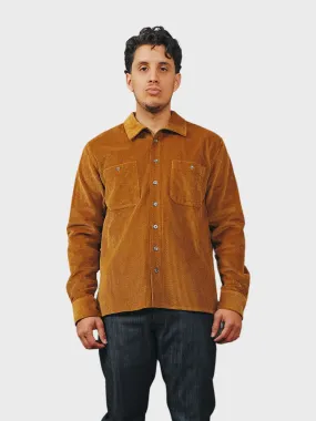 Outclass Shirt Corduroy Overshirt Mustard