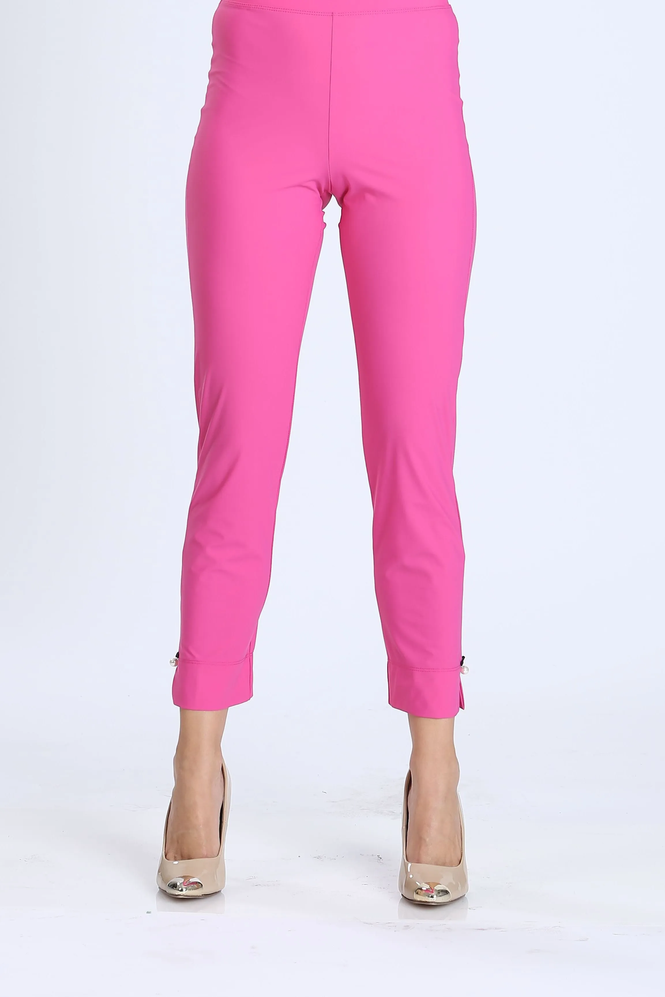 Pearl Detail Ankle Pants