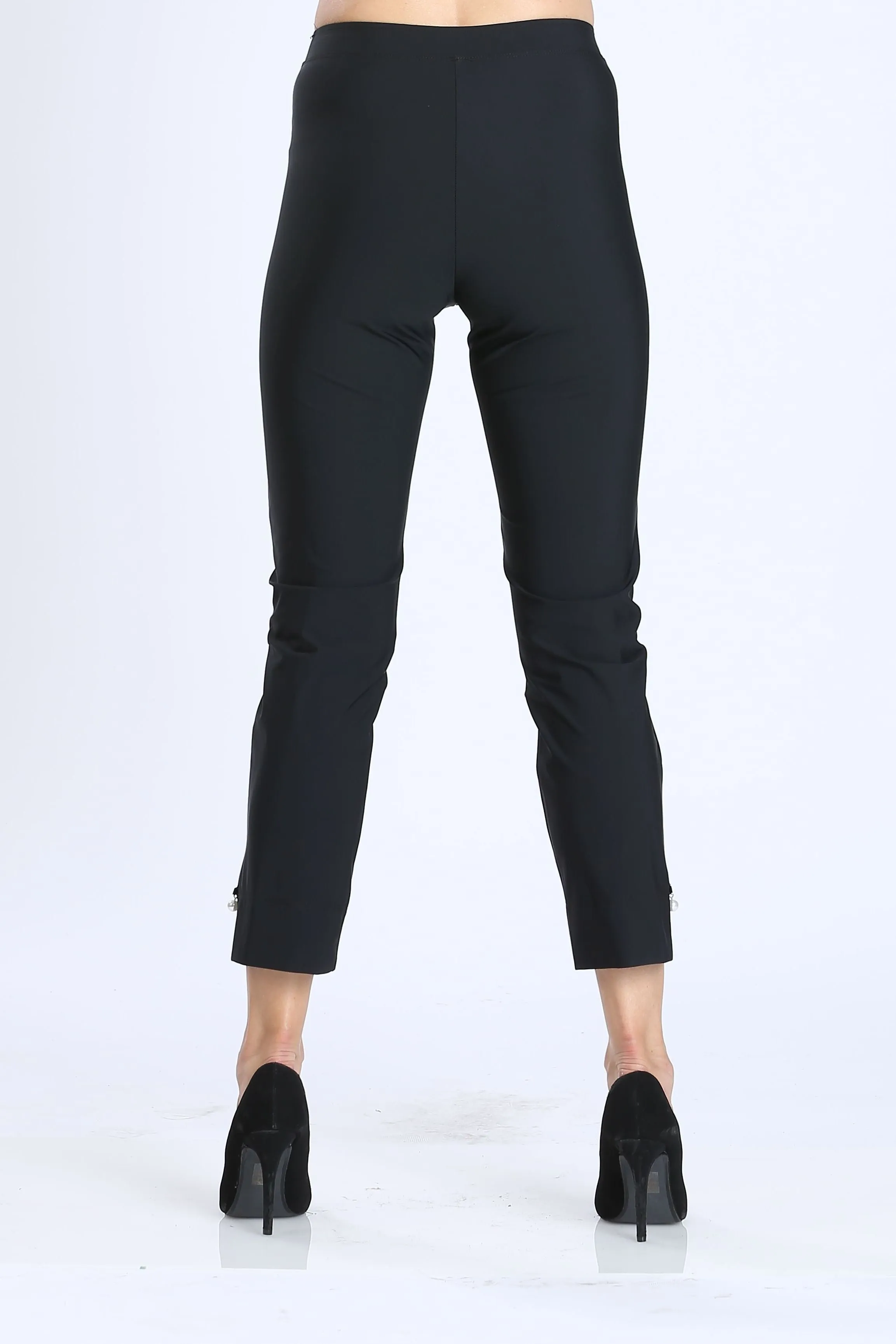 Pearl Detail Ankle Pants