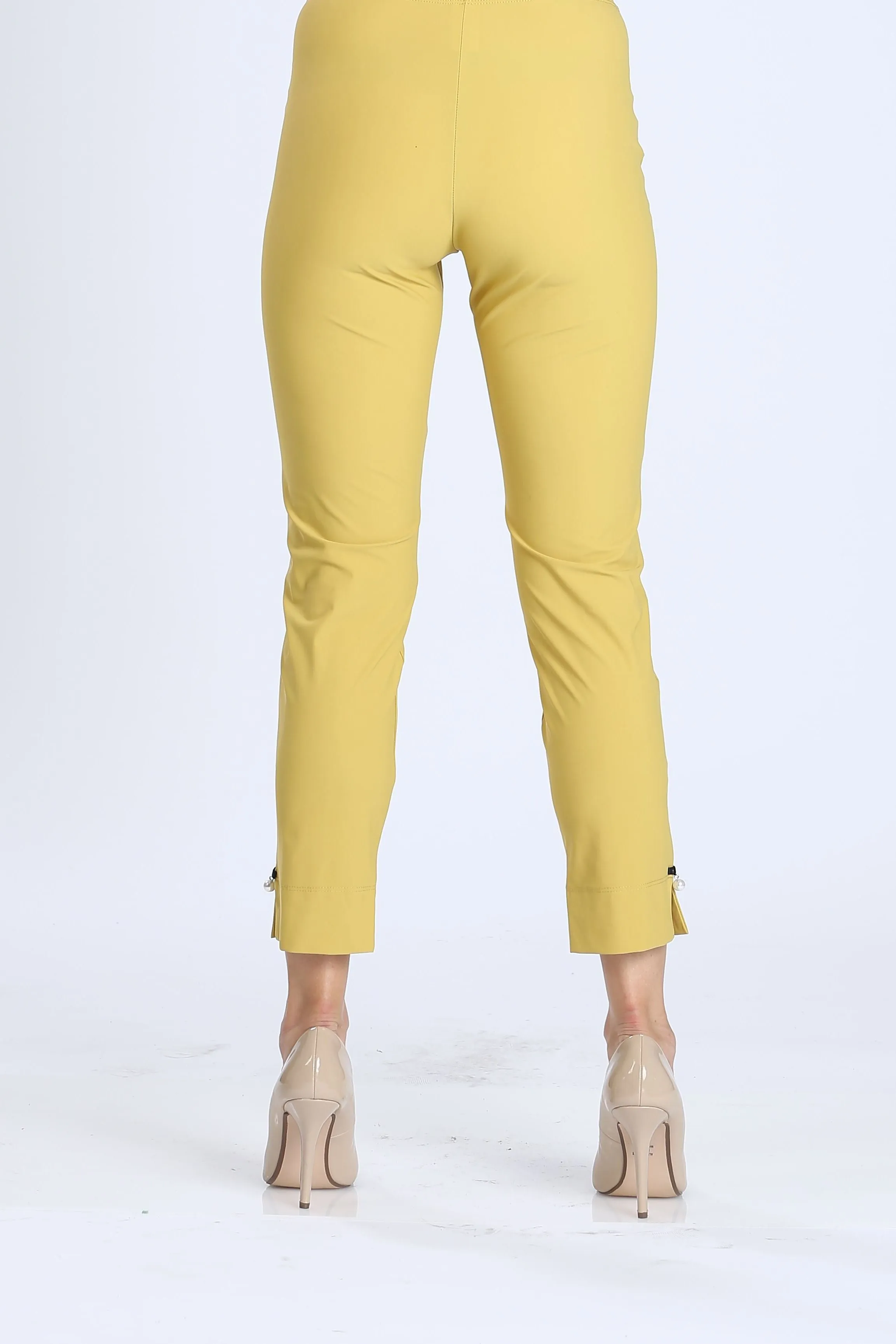 Pearl Detail Ankle Pants