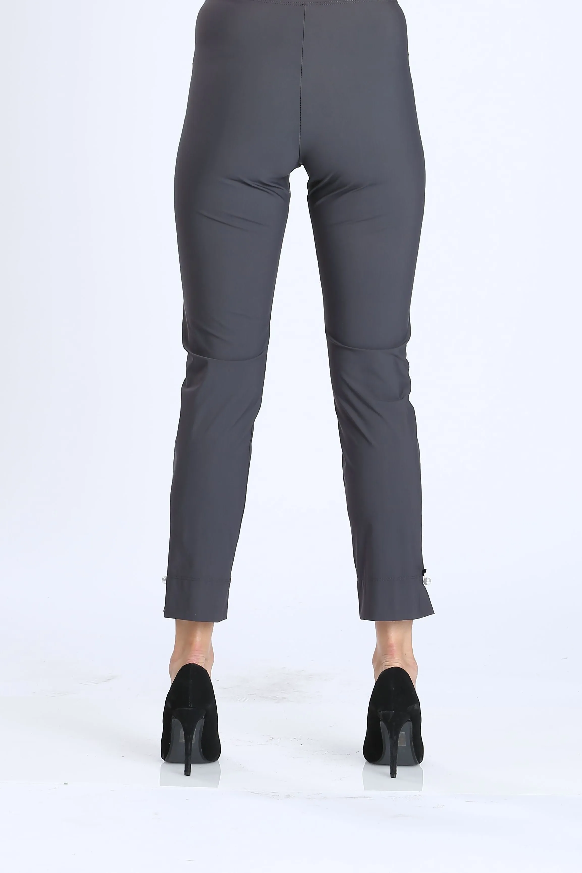 Pearl Detail Ankle Pants