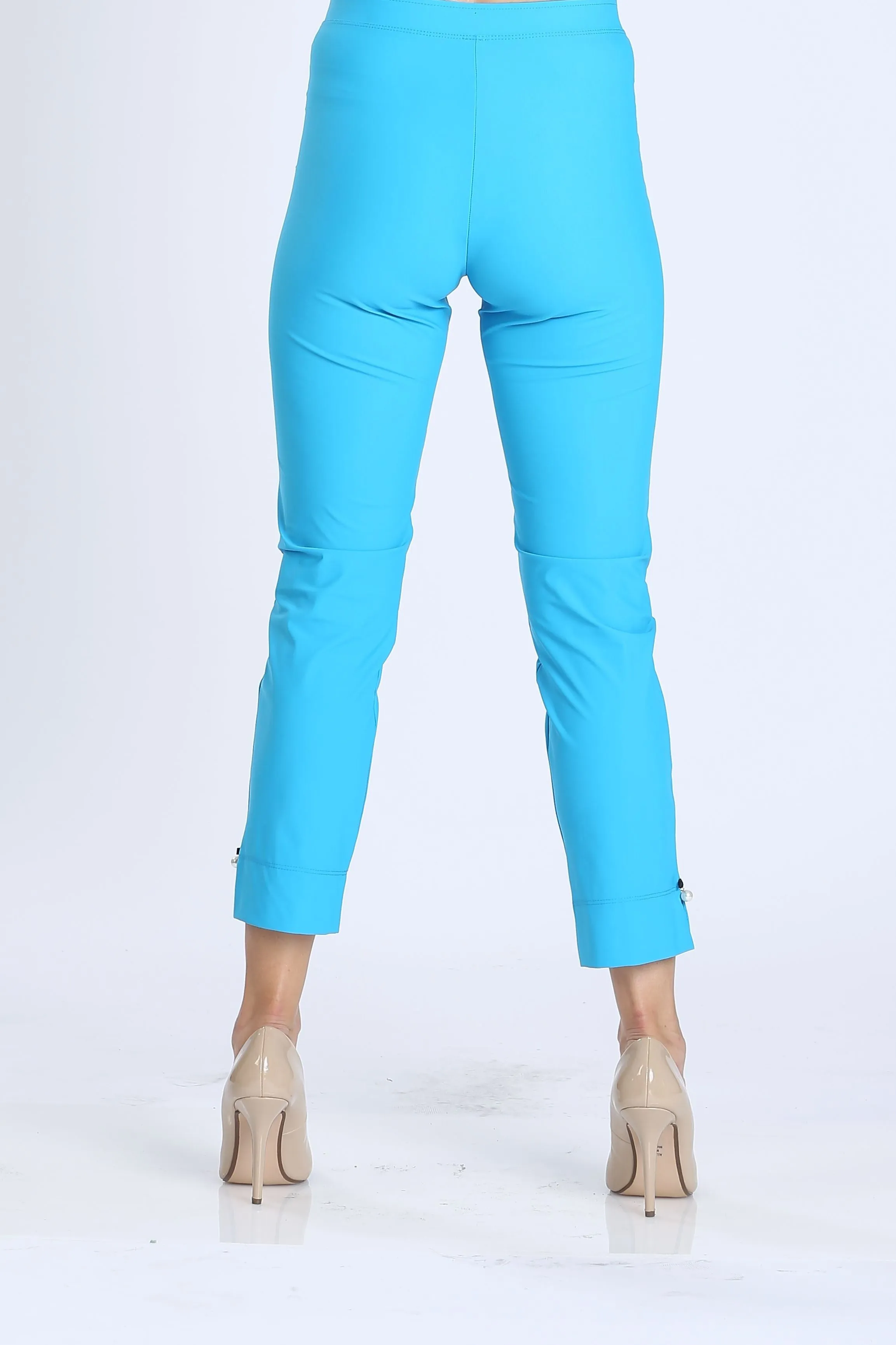Pearl Detail Ankle Pants