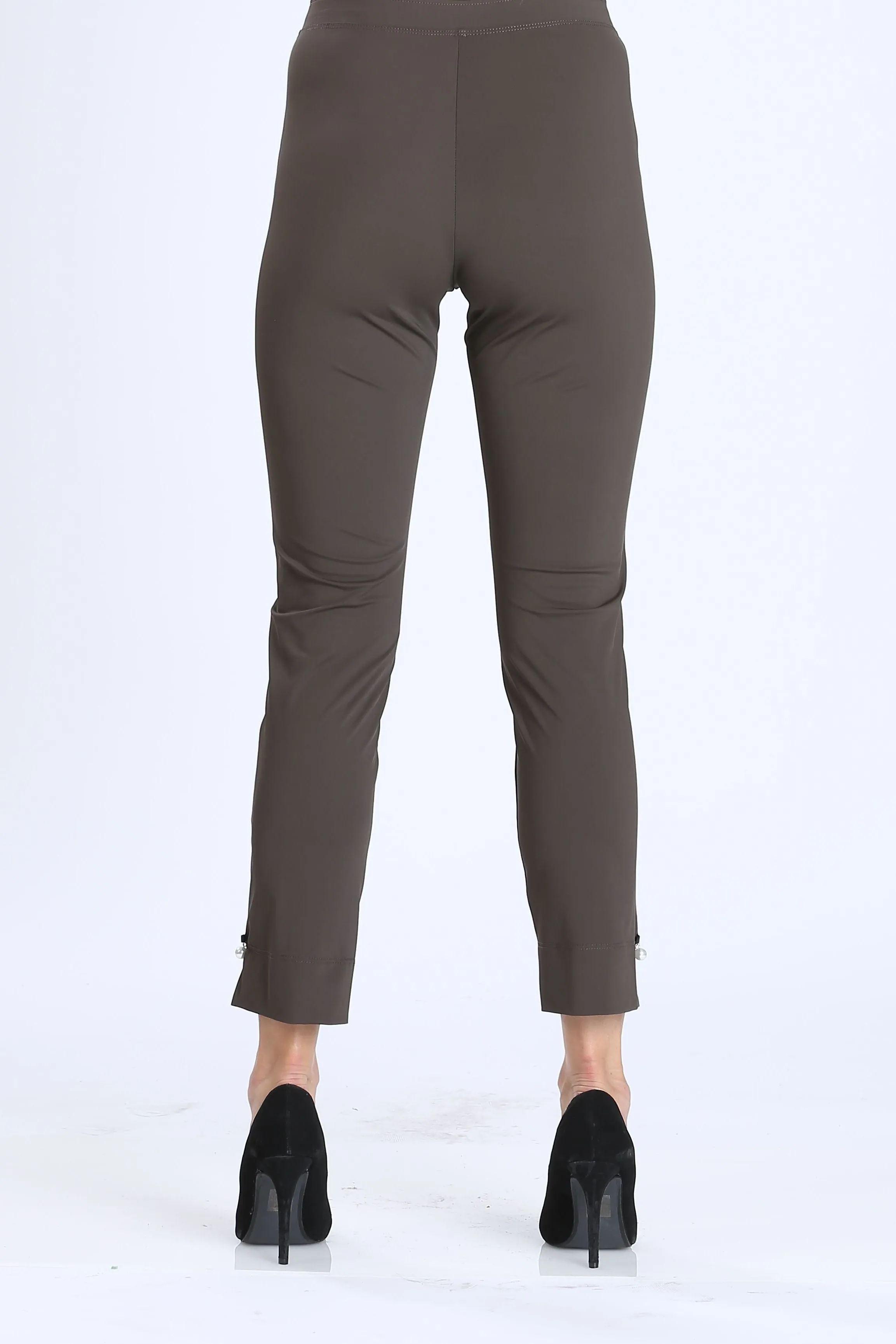 Pearl Detail Ankle Pants