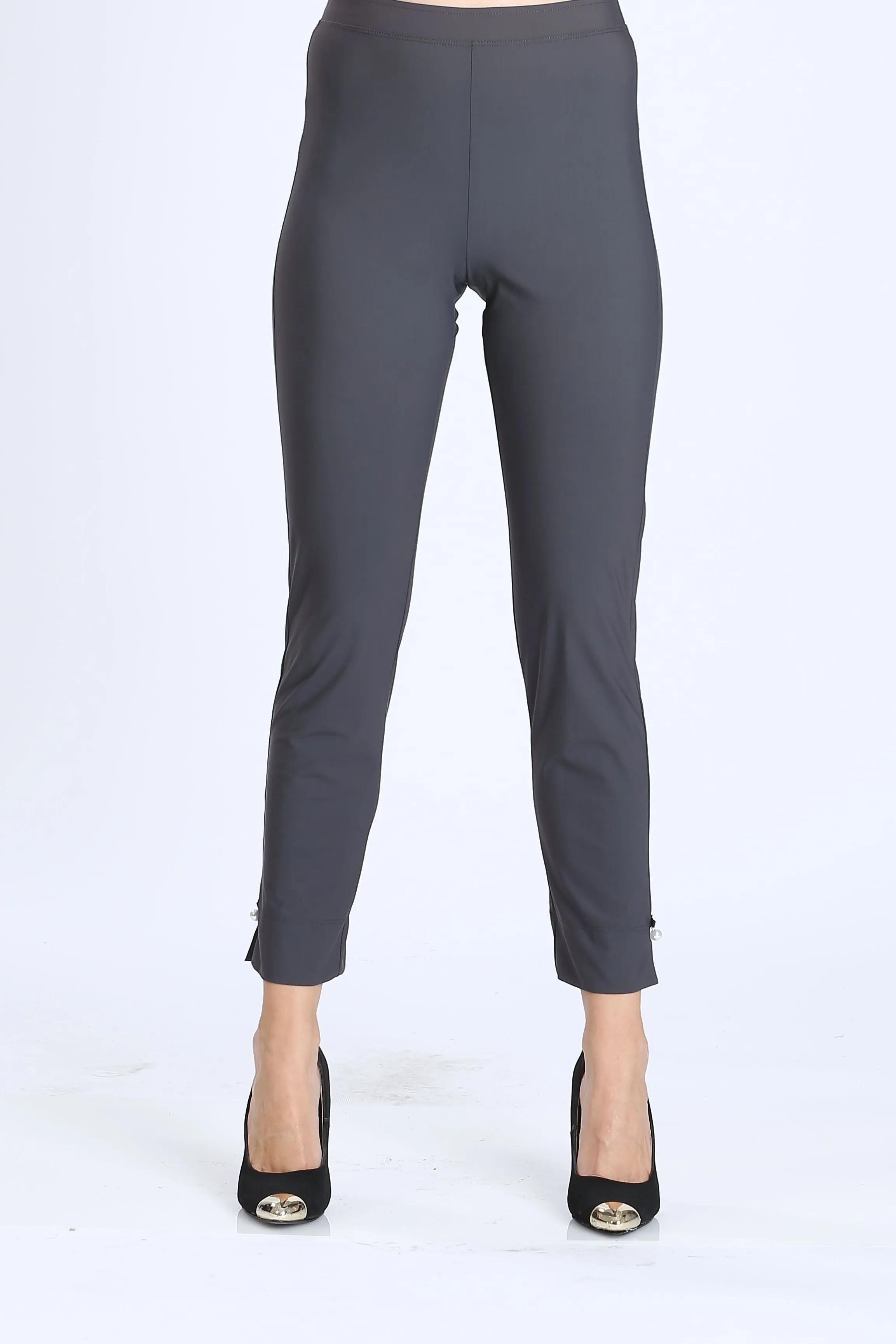Pearl Detail Ankle Pants