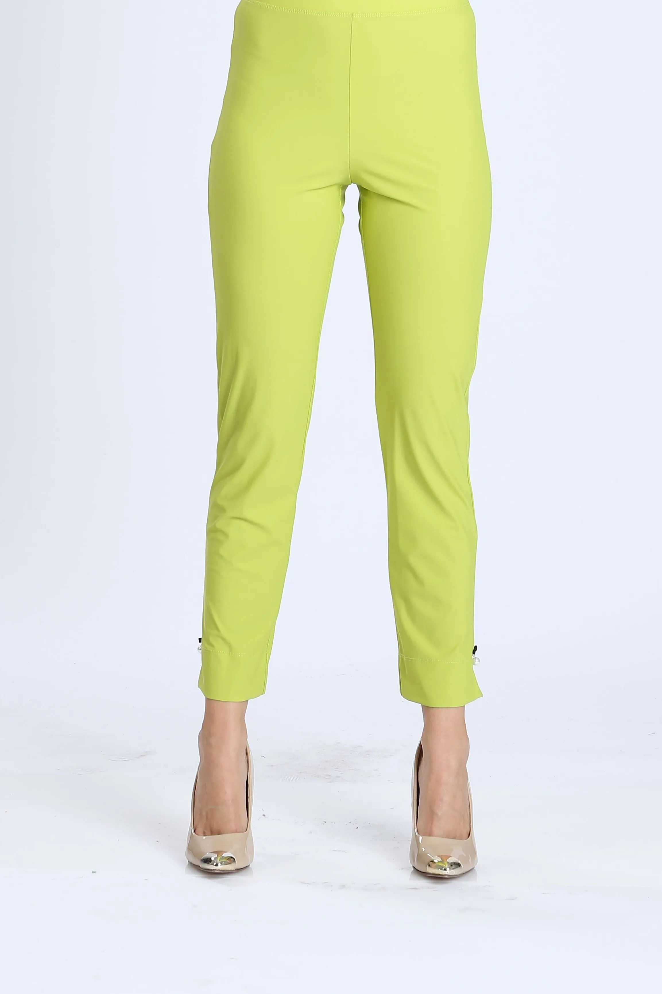 Pearl Detail Ankle Pants