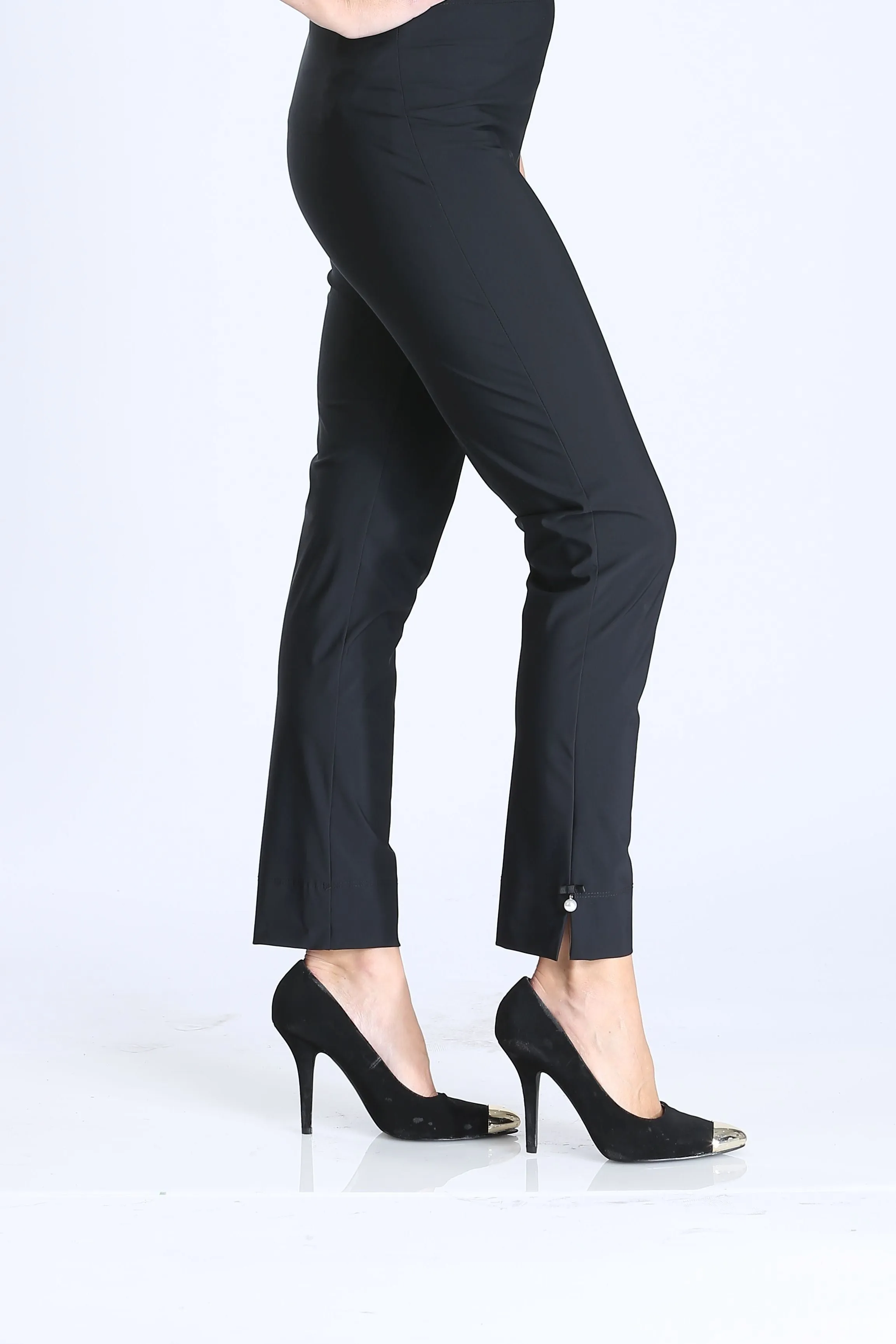 Pearl Detail Ankle Pants