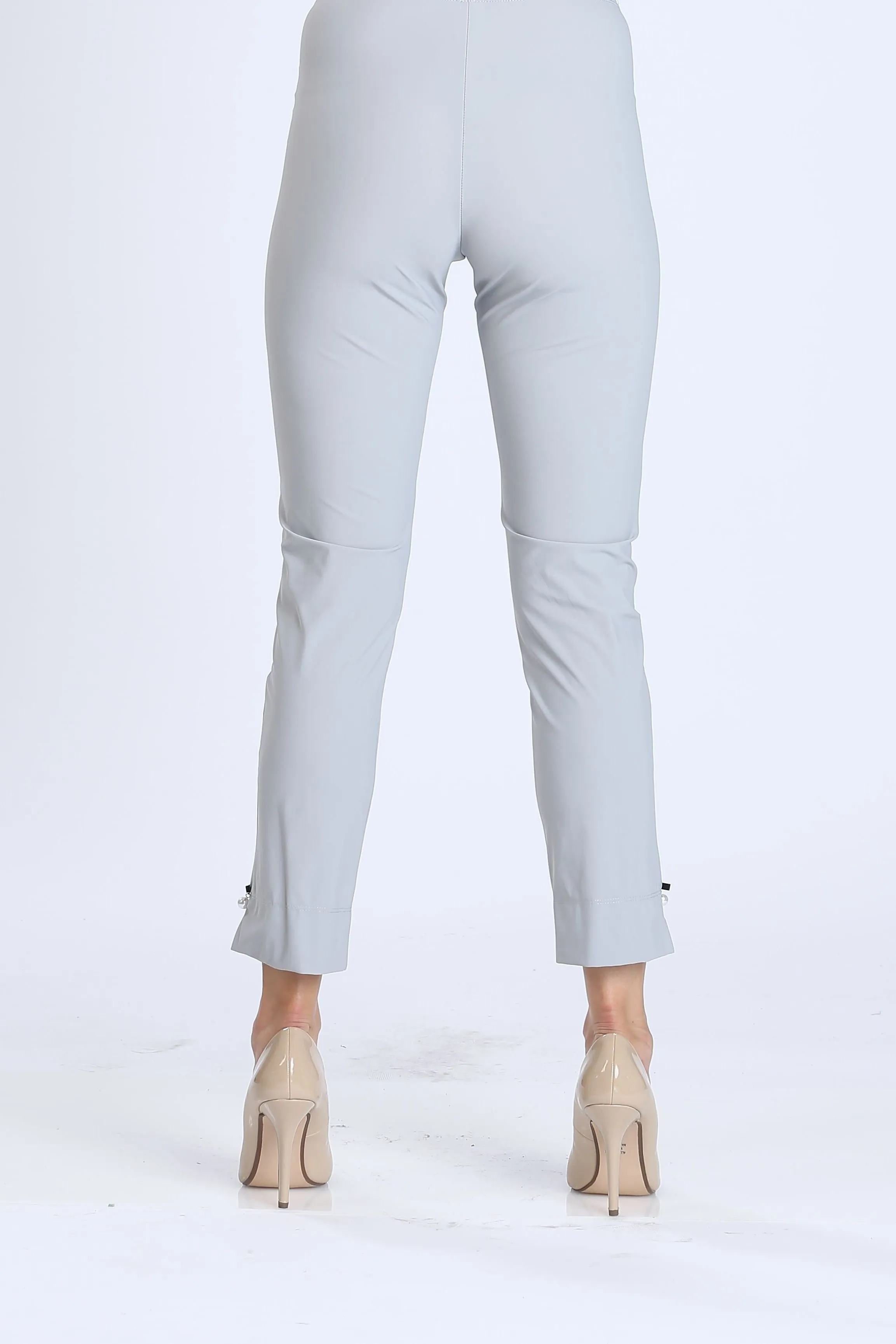 Pearl Detail Ankle Pants