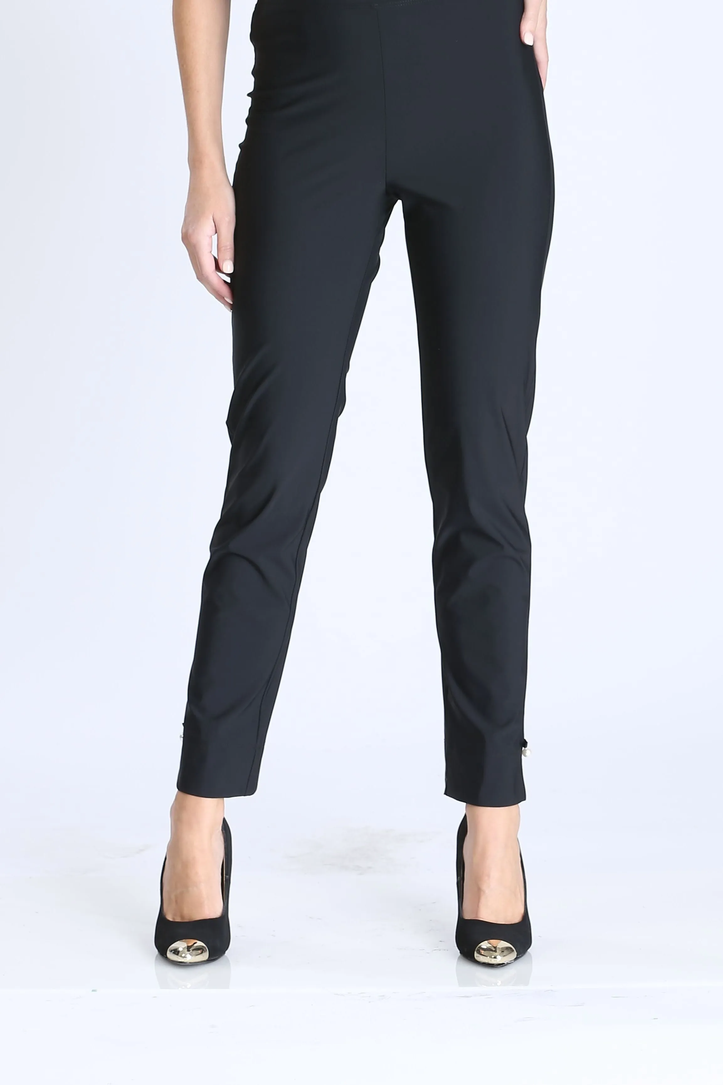 Pearl Detail Ankle Pants